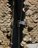 Dolce & Gabbana Masterpiece gold sequined crystal swarovski dress