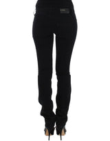 Costume National Elegant Black Straight Leg Jeans