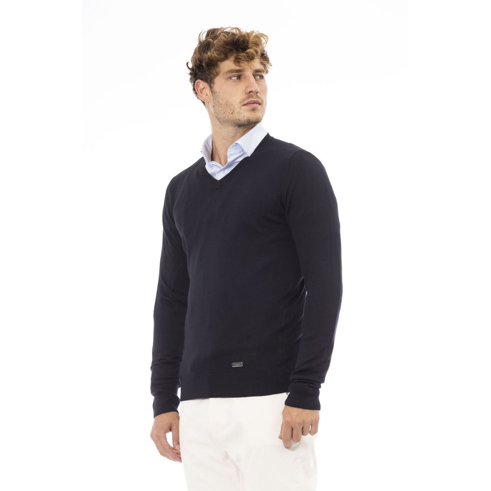 Baldinini Trend Blue Modal Men Sweater