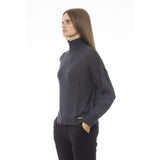 Baldinini Trend Gray Wool Women Sweater