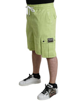 Dolce & Gabbana Chic Light Green Cotton Bermuda Shorts