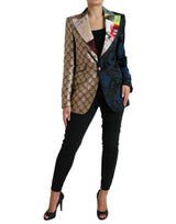 Dolce & Gabbana Elegant Multicolor Patchwork Blazer