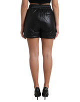 Dolce & Gabbana Elegant High-Waist Embellished Shorts