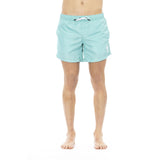 Bikkembergs Light Blue Polyester Men Swim Shorts