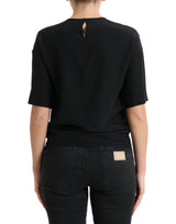 Dolce & Gabbana Elegant Silk Blend Round Neck Blouse