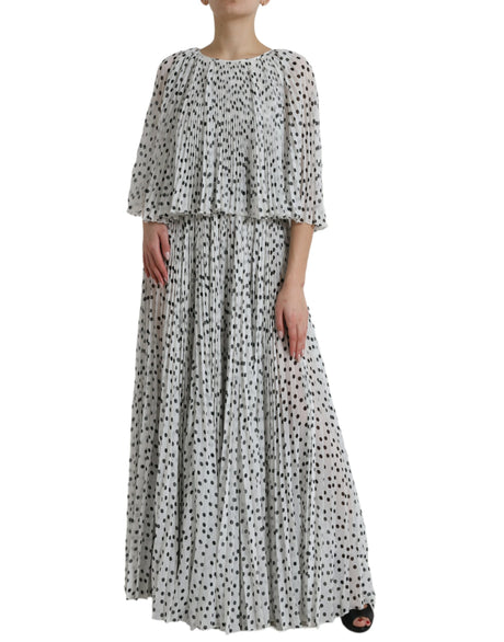 Dolce & Gabbana Elegant Polka Dots Maxi Dress