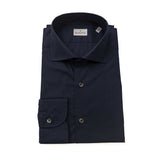 Bagutta Blue Cotton Men's Slim Shirt