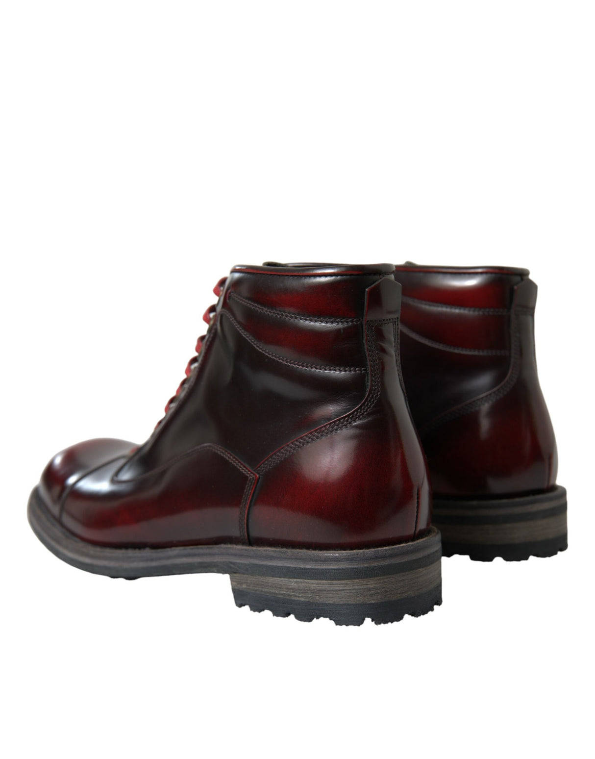 Dolce & Gabbana Dapper Dual-Tone Leather Ankle Boots