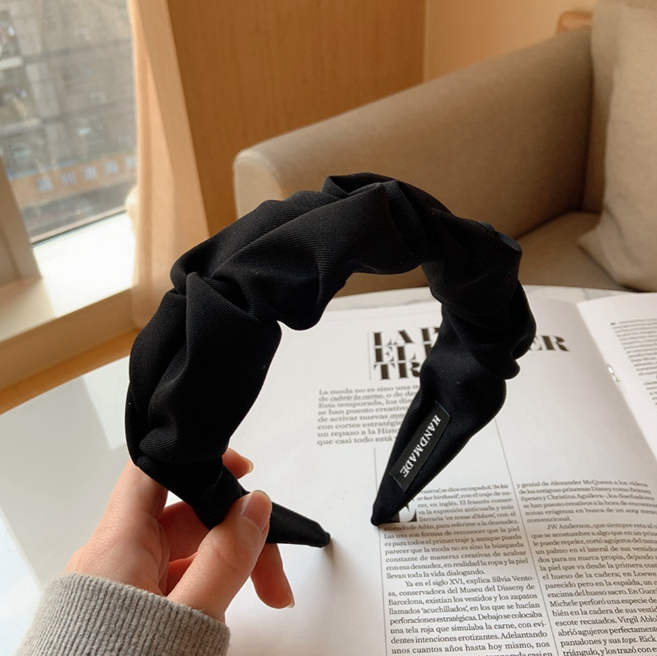 Wide Edge Cloth Hair Band for Women - Retro Style Accessory