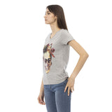 Trussardi Action Gray Cotton Women Top