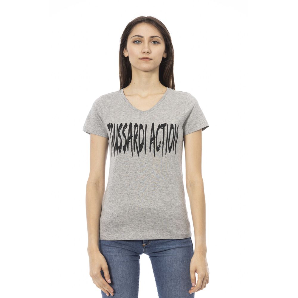 Trussardi Action Gray Cotton Women's T-Shirt