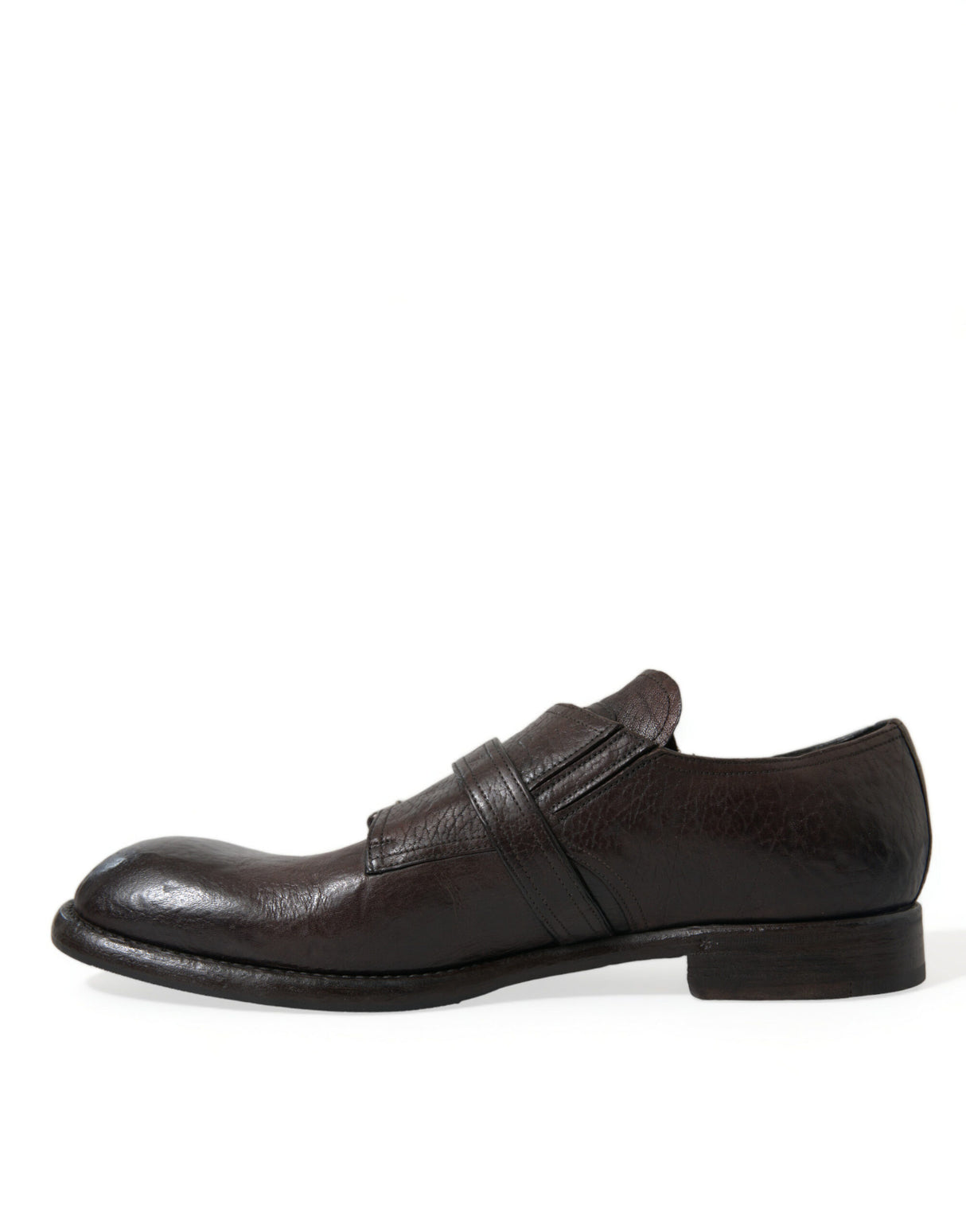 Dolce & Gabbana Elegant Triple Buckle Leather Dress Shoes