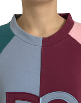 Dolce & Gabbana Multicolor Cotton Crew Neck Sweater