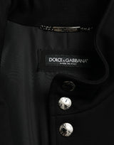 Dolce & Gabbana Elegant Black Sleeveless Vest Jacket