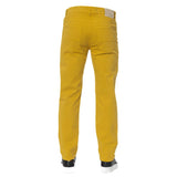 Trussardi Jeans Yellow Cotton Men Pant