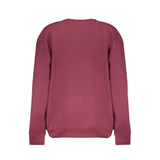 Cavalli Class Elegant Purple Crew Neck Fleece Sweatshirt