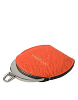 Dolce & Gabbana Elegant Orange Leather Mirror Holder