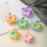 Mini Plumeria Claw Hair Clip
