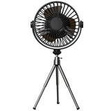 Portable USB Camping Fan with Triangular Stand and Remote