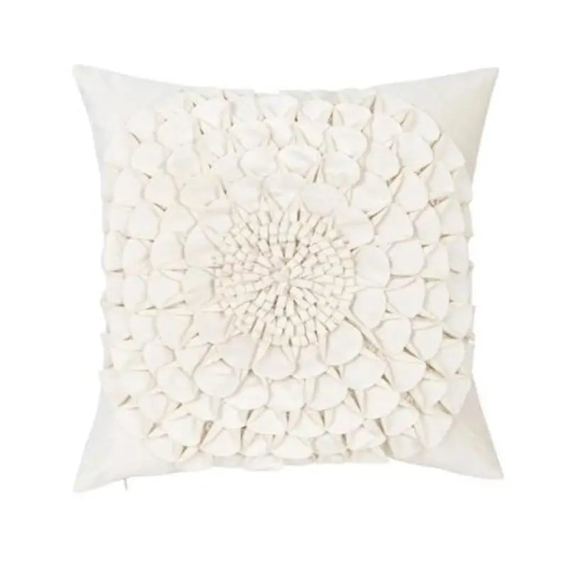 3D Flower Pattern Throw Pillowcase for Home Decor 18x18in
