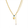 Elegant Pearl Heart Pendant Necklace