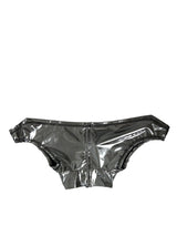 Dolce & Gabbana Silver Polyester Stretch Top