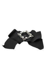 Dolce & Gabbana Black Swarovski Crystal Embellished Hair Clip