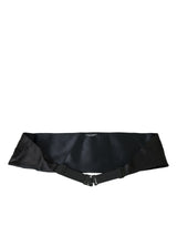 Dolce & Gabbana Black Men Wide Waist Silk Belt Cummerbund