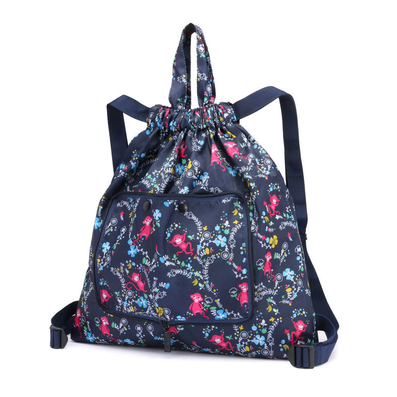Waterproof Folding Drawstring Storage Backpack
