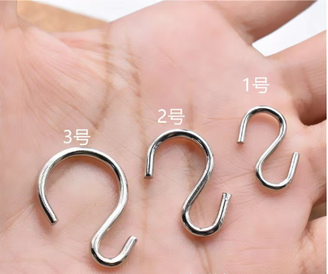 Metal S-Shaped Hooks for Kitchen and Bathroom Storage