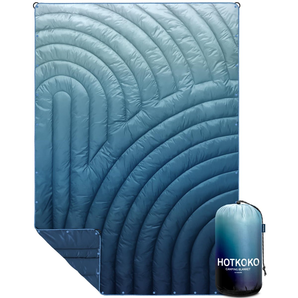 hotkoko Camping BlanketPuffy Blanket Lightweight Packable Camping Blanket Outdoor Blanket for CampingTraveling Stadium Hiking Picnics