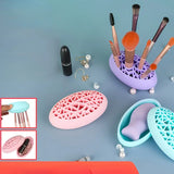 Silicone Makeup Brush Holder and Organizer Rack (1pc)