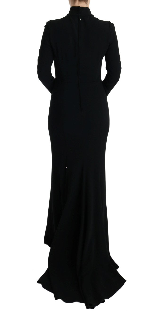 Dolce & Gabbana Elegant Full Length Sheath Gown in Black