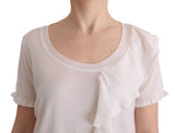 MARGHI LO' Elegant White Lana Wool Top