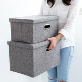 Japanese Minimalist Foldable Cotton Linen Storage Box