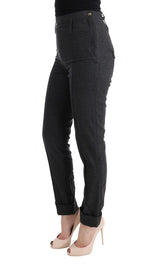 Ermanno Scervino Chic Gray Casual Skinny Pants