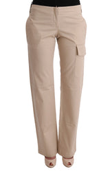 Ermanno Scervino Chic Beige Cropped Pants - Regular Fit Elegance