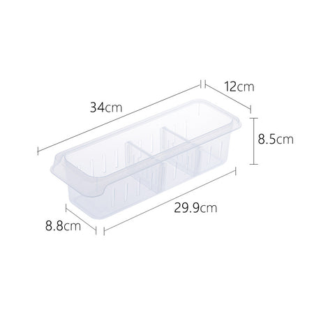 Japanese Frosted Kitchen Fridge Storage Container Box