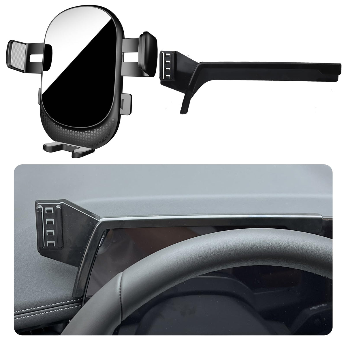 Car Phone Holder for BMW X1/X2 Auto Accessories[only for 2023 2024 X1 & 2024 X2 Screen Style，Not Applicable to Other Cars][Auto Lock Hands Free Cell Phone Mount Car fits for iPhone & All Smartphones]