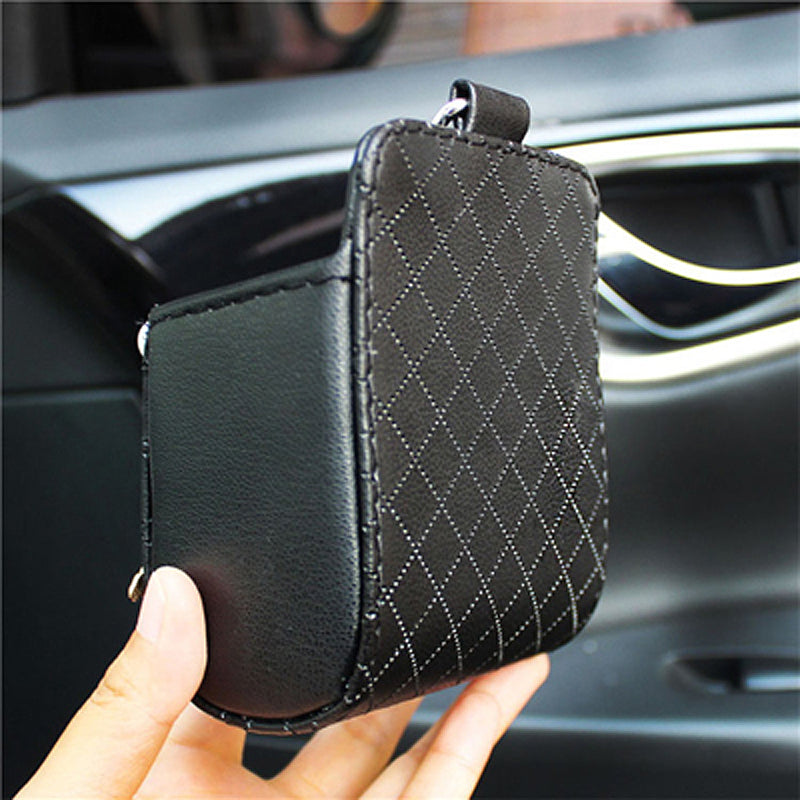 Crystal Diamond Crown Car Vent Trash Box & Phone Holder