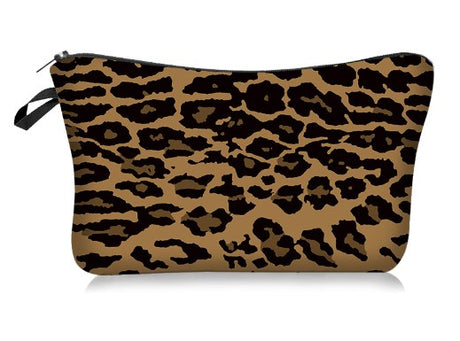 Zebra Stripe & Leopard Print Makeup Bag Organizer