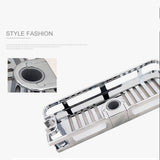 Round Shower Rod Storage Rack for Bathroom Accessories