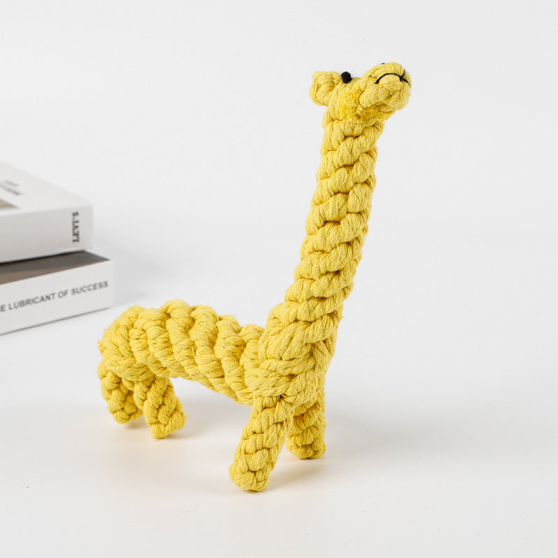 Pet Toy: Chew Rope Animal Shape for Dogs