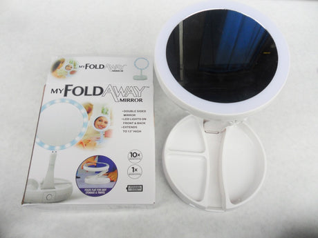 Lighted Folding Makeup Mirror
