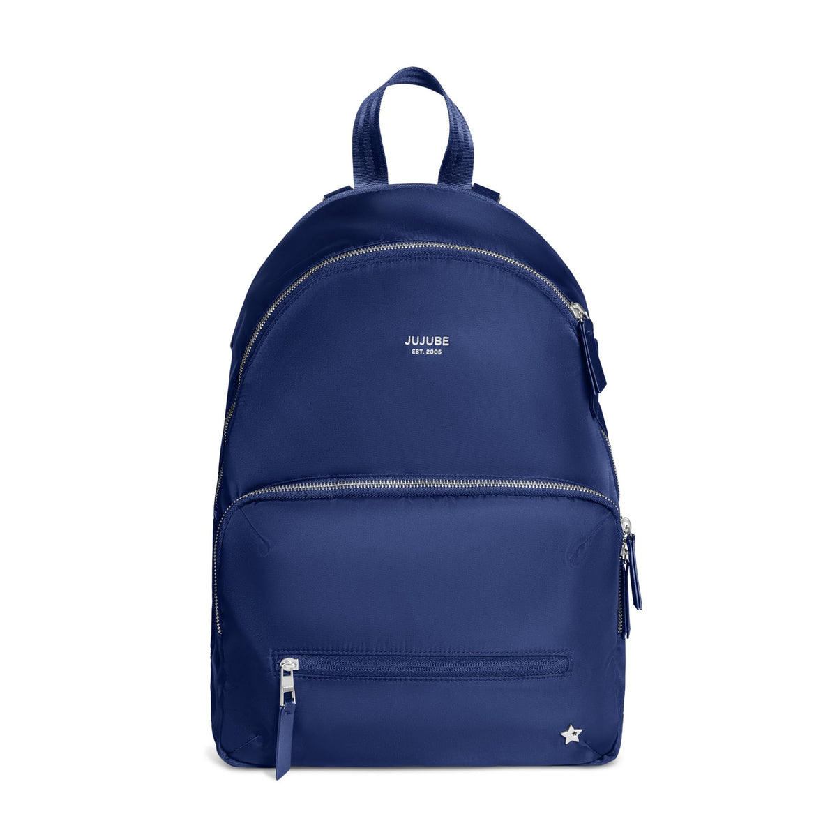 JuJuBe New Everyday Diaper Bag Backpack with Portable Changing Pad Baby Stroller Straps Large Travel Backpack for Boy or Girl For Carrying Baby Bottles Baby Wipes Diapers Pacifiers Navy