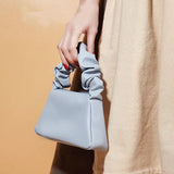 Portable Leather Cosmetic Bag with Handle - Travel Organizer