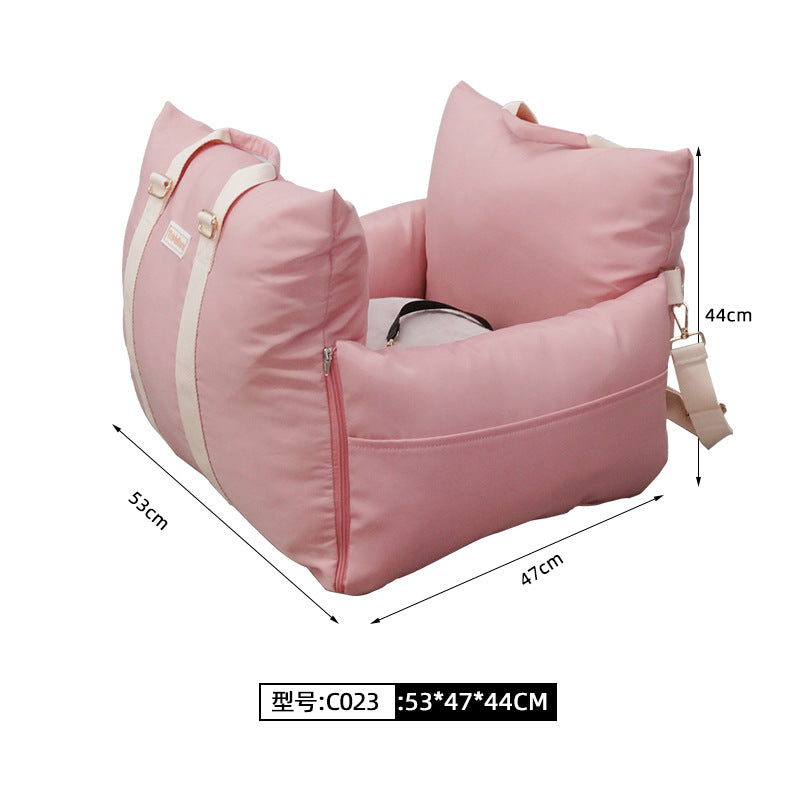 Custom Washable Pet Bed for Car and Home Use