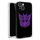Transformers Decepticon Symbol Protective Slim Fit Plastic Bumper Case Fits Apple iPhone 14