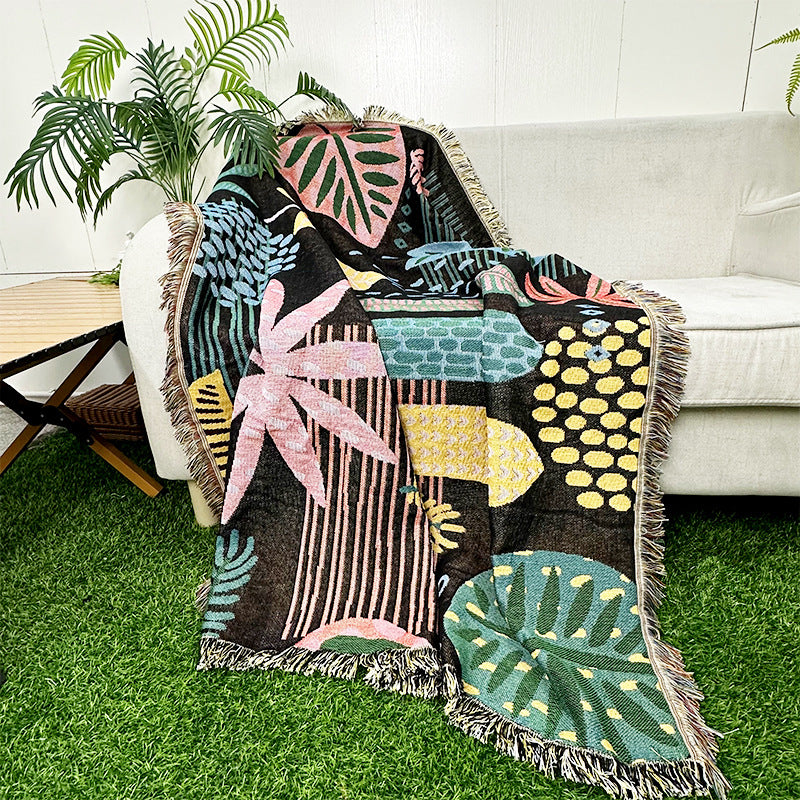 Bohemian Outdoor Camping Blanket and Picnic Mat
