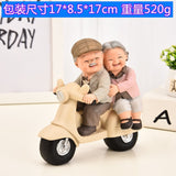 Creative Elderly Couple Figurine for Home Decor Gift
